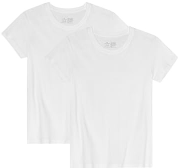 DANISH ENDURANCE T-Shirt in Cotone Biologico, da Donna, Pacco da 2 | Maglietta in Cotone Biologico e Modal, morbida, traspirante e senza etichetta, per l'uso quotidiano e lo sport leggero