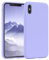 EAZY CASE custodia per cellulare in silicone premium compatibile con iPhone X con protezione della fotocamera e rivestimento interno custodia protettiva bumper in Viola chiaro