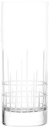 Stölzle Lausitz Longdrinkgläser NYB Manhattan 6er-Set 405 ml – Stilvolle Trinkgläser ideal für Cocktails, Wasser & Säfte – Hochwertige Wassergläser aus Kristallglas – Spülmaschinen- & stoßfest