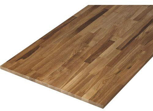 Livindo Plaque de bois lamellé en chêne - 800 x 400 x 18 mm - Bois lamellé