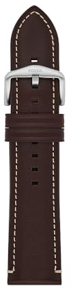 Fossil Uhrenband für Herren 24 mm LiteHide-Leder braun, S241096