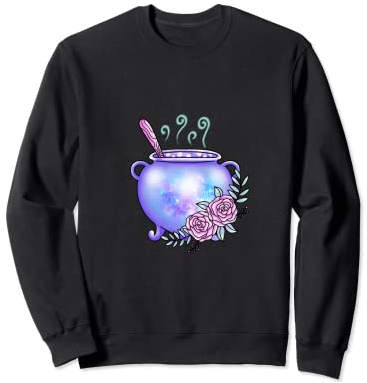Streghe Pozione Magica Pentola Strega Halloween Felpa