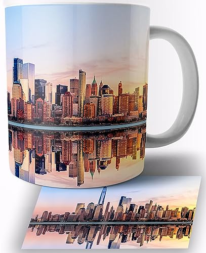 New York City NY Manhattan SkyLine Keramik Becher 325ml Tasse Mug