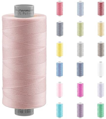 Nähmit - Gütermann PERMA -120 Nähgarn + GRATIS FARBKARTE 120er 1000m Rolle Polyester Nähmaschinengarn für Haushalts & Industrie Nähmaschine Qualitäts Nähgarn - A10-45905