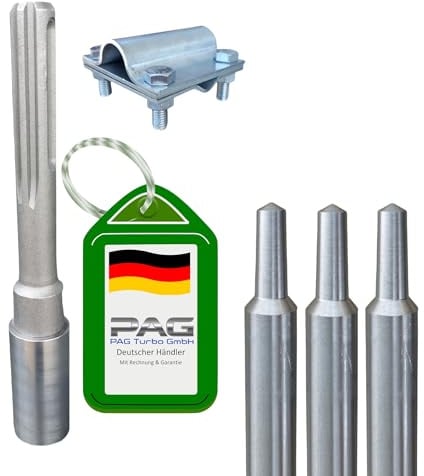 Blitzschutz Blitzableiter Material Tiefenerder aus Edelstahl 4VA - von PAG Turbo GmbH® (3m Φ20mm 4VA Tiefenerder)