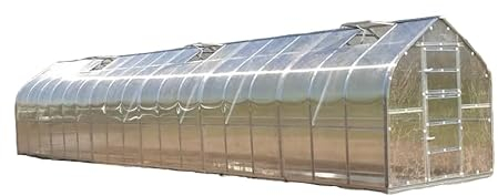 Serre KLASIKA STANDART 25 - 2,5 x 10 m avec fondations et revêtement en polycarbonate de 6 mm + porte supplémentaire comme cadeau