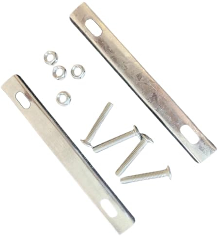 Baoblaze Befestigungssätze für Fahrrad-Hinterkorb aus Eisen, Befestigungsschrauben, Stabiler Fahrrad-Hinterkorb, Installationszubehör, 2 Stück Feste Dichtungen