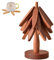 Dessous De Plat De Cuisine en Bois, Dessous De Plat Pliable en Forme d'arbre pour Casseroles Et Poêles Chaudes Bouilloires Théière Marmites, Décoration pour Maison Noël (B 3 étages)