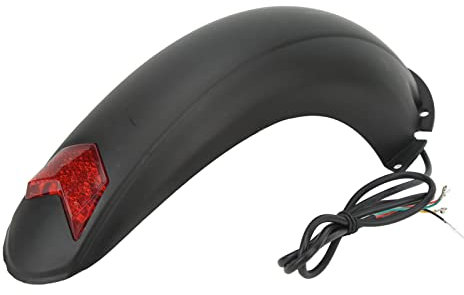 Srliya Hinterer Kotflügel Elektroroller 10 Zoll Elektroroller Hinterer Kotflügel mit Lampe Rotlicht Scooter Guard Ersatzzubehör