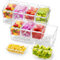 Lifewit Bandeja Condimentos Refrigerada con 4 Recipientes, Servidor con Tapas Separadas y Platos Removibles. Ideal para Accesorios de Bar, Frutas, Ensaladas, Tacos y Aderezos en Fiestas, 2 Paquetes