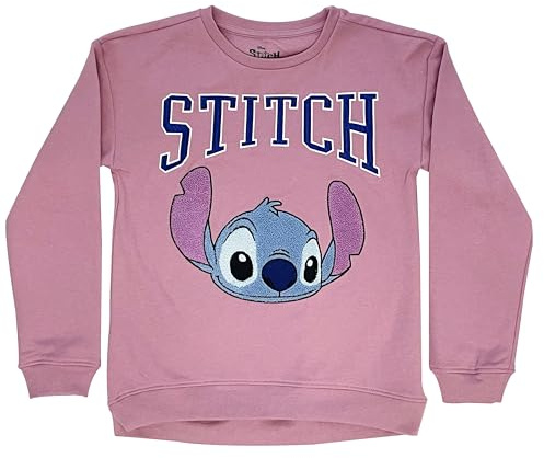 Disney Lilo & Stitch Fashion Fleece Sweatshirt Mädchen 4-16 Größen, Mesa Rose, 7-8