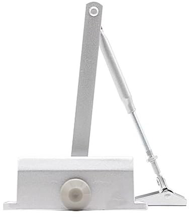 MAIQFKON Ferme-Porte Hydraulique Réglable, Groom Fermeture Porte, Ouverture Maximale De 180 Degrés, Ferme-Porte Coupe-Feu pour Portes RéSidentielles Et Commerciales de 33 à 187 LB(30-45KG)