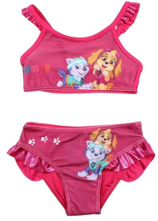 Disney Maillot de Bain Paw Patrol. Juego de Camisa para Nadar, Fucsia, 3 años para Niñas