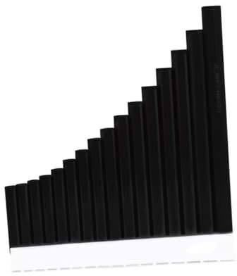 Yardwe Tragbare 16-rohr Panflöte C-ton Professionelle Panflöte Aus Strapazierfähigem Kunststoff Für Anfänger Und Fortgeschrittene Leichtes Musikinstrument Zum Lernen Und Perfomance Schwarz