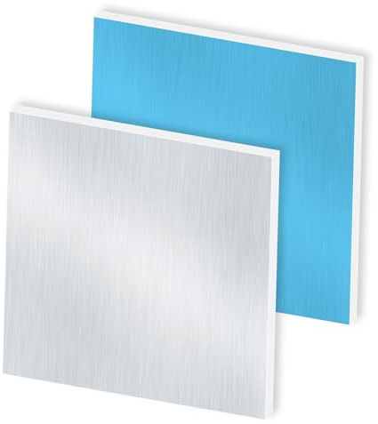 iMeistek 3mm Thick 150 x 150mm Aluminum Sheet,6063 Square Aluminum Panel Plate with Double-Sided Protective Film for DIY Crafts(2pcs)