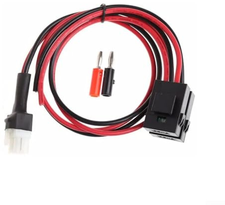 6 polig DC Stromkabel 30A 16AWG für ICOM IC-706/718/746 & für Kenwood für TS-50s/60s/140/440/450 Radios, 1m Länge mit 30A Sicherung, Koaxialkabel für Business &
