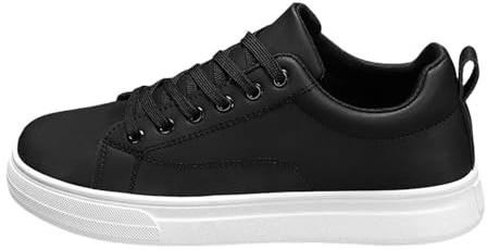 Scarpe da corsa Slip On Uomo Sneaker in Pelle PU Piedi Piatti Larghi Scarpe da Ginnastica Suola Morbida, Scarpe Sportive Casual Leggere, Moda Tennis Scarpe, grigio., 39 EU