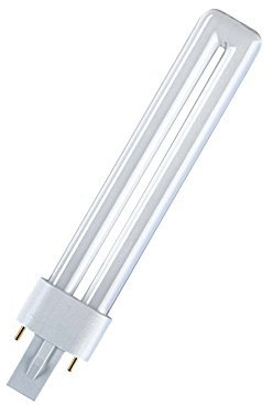 Osram Dulux S 11 W/830 Lampada Fluorescente Compatta, Bianco Caldo, 3000 Kelvin, compact fluorescent light (cfl), g23, tubolare