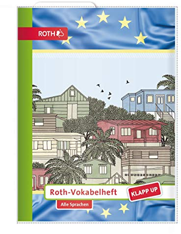 ROTH Vokabelheft Klapp-up Universal, A5 mit Umschlag, Motiv: Karibik