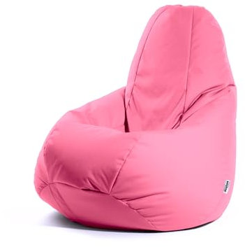 Avalon - Pouf Poltrona Sacco Bambini Jive, Puffo per Sedersi Ergonomico, Pouf a Sacco in Tessuto Antistrappo e Impermeabile, Comoda Poltrona Sacco Moderna, Made in Italy(68x68x107cm-Rosa)