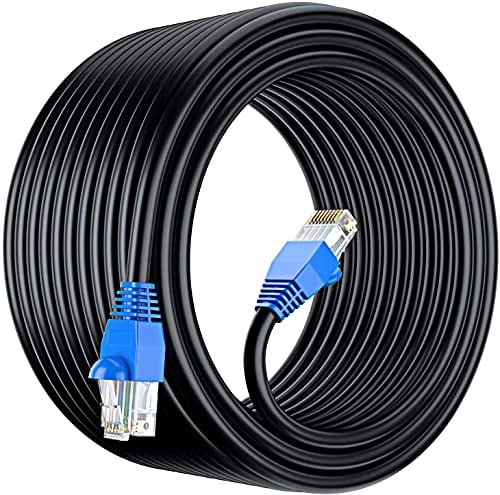 MutecPower Cavo Esterni CAT6 75m, impermeabile esterna di uso-interramento diretto UTP cavo di rete ethernet - 550Mhz, 75 metro