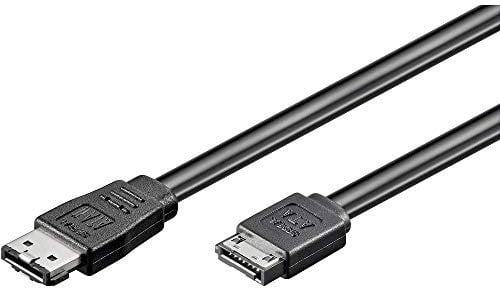Goobay Festplatten Anschlusskabel [1x eSATA-Buchse 7pol. - 1x SATA-Buchse 7pol.] 0.50 m Schwarz
