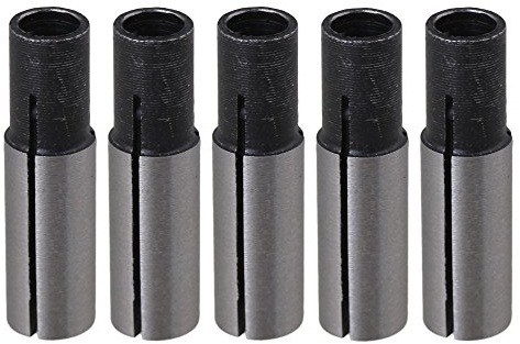 2 x 6,35 mm auf 4 mm Gravurmaschine Werkzeug Konverter Bit CNC Router Werkzeug Adapter