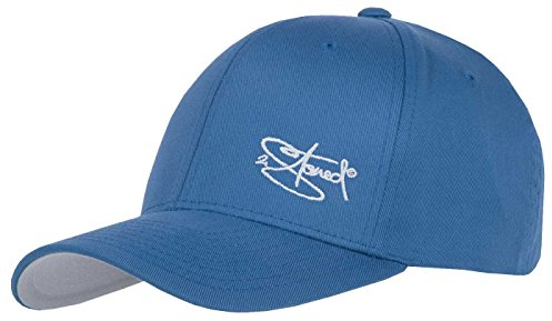 2Stoned Flexfit Baseball Cap Classic Slate Blue mit Stick Größe L/XL (58 cm - 60 cm) für Damen und Herren