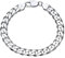 JEWLIX Herren 925 Sterling Silber Panzerkette Armband, 8mm Breit, Hochglanz, Karabiner, 19cm