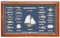 mare-me Knotentafel Holzrahmen 51x31cm