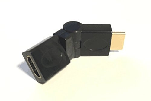 Adaptateur articulé 180° HDMI Mâle vers HDMI Femelle, fiche or plaqué