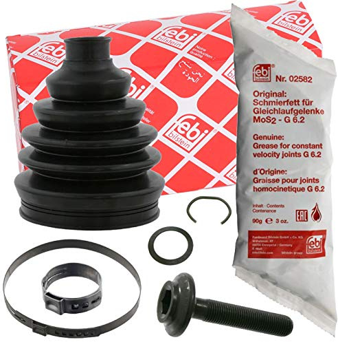 febi bilstein 15842 Achsmanschettensatz, 1 Stück | Kompatibel mit: AUDI A4 B5, A4 B5 Avant, A6 C5, A6 C5 Avant, SKODA SUPERB I, VW PASSAT B5, PASSAT B5 Variant, PASSAT B5.5