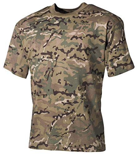 MFH US T-Shirt, halbarm,170 g/m² (DE/NL/SE/PL, Alphanumerisch, XL, Regular, Regular, Operation-camo)