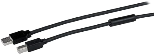 StarTech.com Câble USB Actif A vers B 15 m - M/M - Noir (USB2HAB50AC)