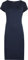 WearAll Womens Plus Size Plain Short Sleeve Stretch Ladies Jersey Midi Dress - Navy Blue - 16/18