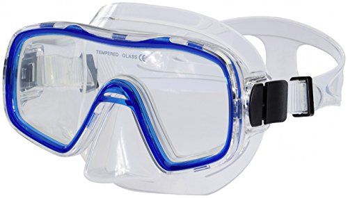 Tecnopro Tahiti Tauchmaske, Blau, One Size
