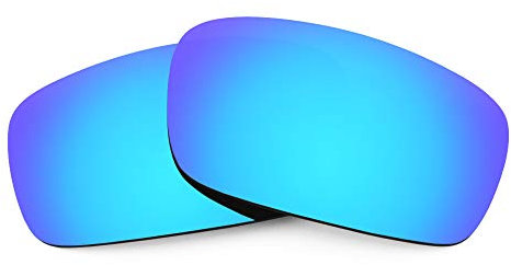 Revant Verres de Rechange Compatibles avec Oakley Crankshaft, Polarisés, Bleu Glacier MirrorShield