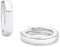 Amor Creolen 925 Sterling Silber Damen Ohrschmuck, 1,3 cm, Silber, Kommt in Schmuck Geschenk Box, 9944750