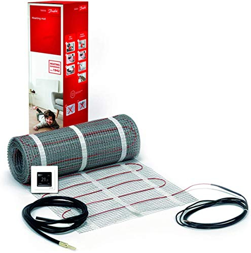 Dünnbett-Heizmatten-Set ECmat mit einer Anschlussleitung zur Fußbodentemperierung, ECmat 150T 450W 230V 0.5x6m + ECtemp Touch