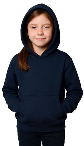 A2Z 4 Kids Girls Boys Plain Sweatshirt Tie Dye Pullover Shirt Fleece Hooded Jumper PE School Warm Coats Long Sleeve Top New Casual Fashion for Childrens Unisex Age 2-13 Years