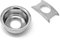 Chrome Cup Jack Plate for Fender Telecaster Tele Guitar Recessed Output Ferrule by VINTAGE FORGE | JPT90-CHR
