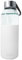 Nerthus FIH 393 Botella de cristal 400ml, Antideslizante Silicona, Color blanco 0,6 litros, Vidrio, botella reutilizable, Libre de BPA