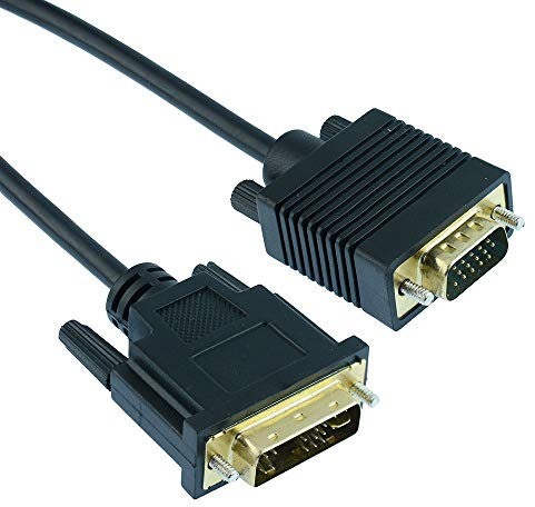 5m VGA Plug to DVI Plug Adapter Digital Video Cable Lead Extension LONG