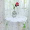 Delien Voile Sheer Vorhänge mit Sterne Druck transparent Gardine mit Kräuselband Fensterschal für Wohnzimmer Schlafzimmer (2 Stück, je HxB 175x140cm), grau