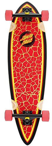 Santa Cruz er Flame Dot Factory Komplettes Skateboard Pintail 83,8 cm