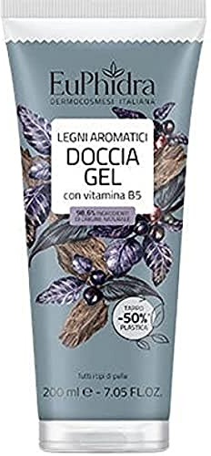 Euphidra Doccia Gel Legni Aromatici con Vitamina B5, 200ml