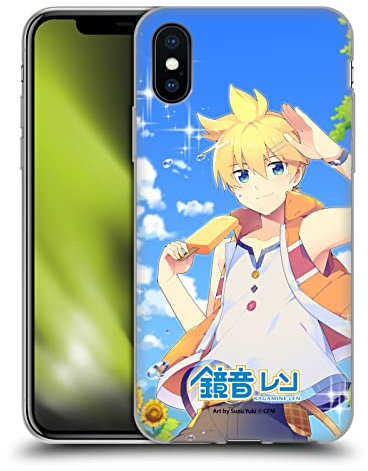 Head Case Designs Offiziell Offizielle Hatsune Miku Kagamine Len Darsteller Soft Gel Handyhülle Hülle kompatibel mit Apple iPhone X/iPhone XS