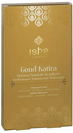 ISHA cosmetics -Gond Katira espesante natural en forma de polvo - Voluminizante - Acondicionador - Tonificante - Producto para un estilo natural - dermatológicamente probado y níquel-100 g