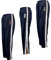 Herren Trainingshose, Reha Hose mit Durchgehende Seite Offen (Qc2) (Schwarz, L)