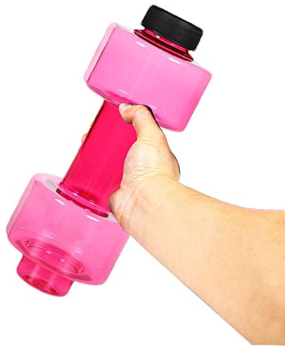 Yajimsa agua con forma mancuerna - agua granportátil - Botellas agua PET ecológicas gran capacidad para deportes interior y exterior